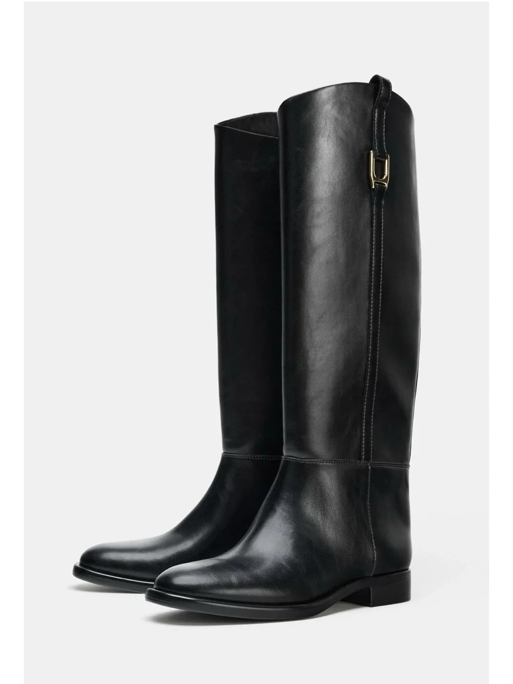 ZARA EQUESTRIAN FLAT BOOTS